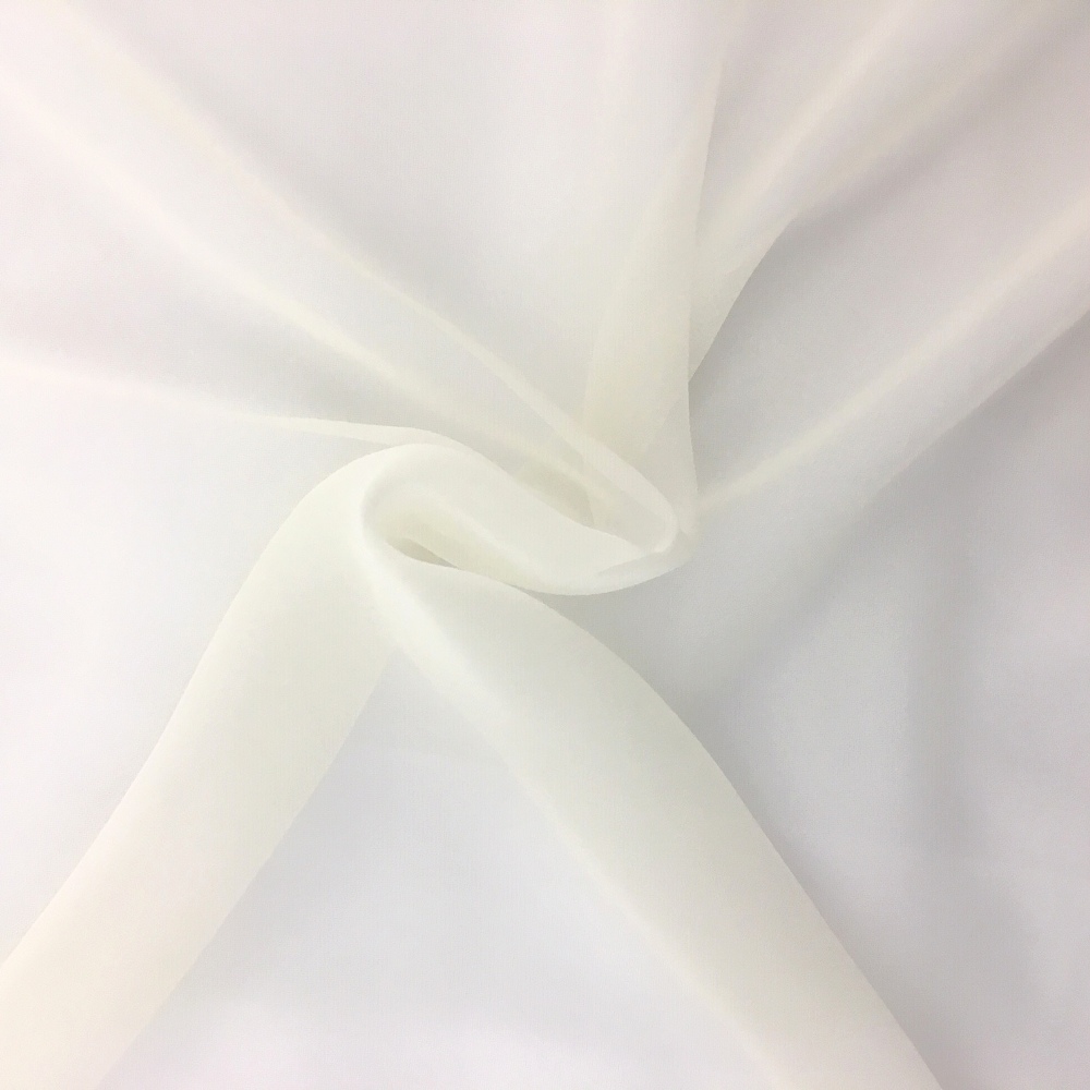 White Chiffon Fabric White Chiffon Material White Chiffon